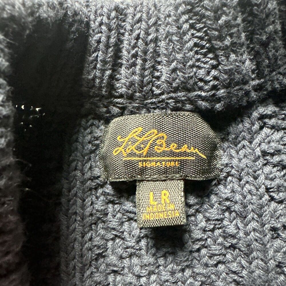 L.L. Bean signature heritage birdseye sweater, L R - Picture 2 of 5